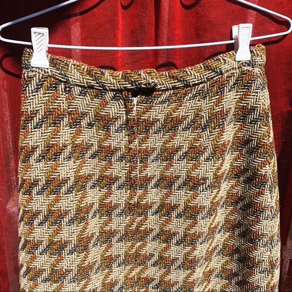 Vintage houndstooth wool skirt (s) handmade - Picture 5 of 5